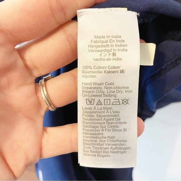 J.Crew | Blue Tie Dye Shirt Dress Size Small - Picture 3 of 5